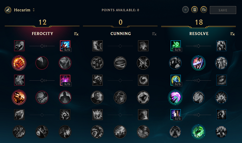 Hecarim Masteries