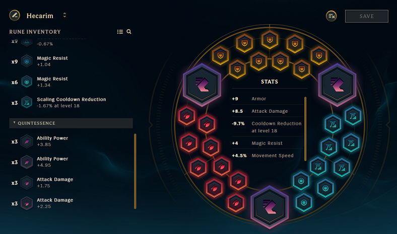 Hecarim Runen